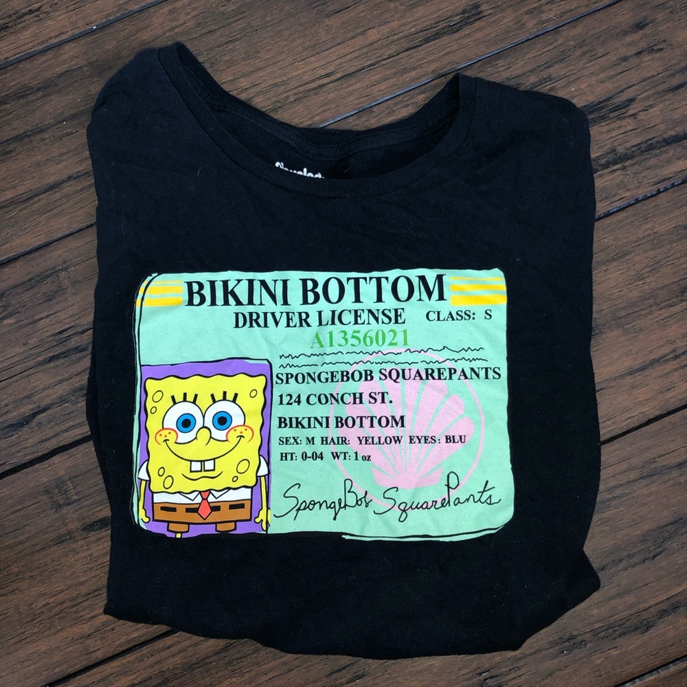 SpongeBob license shirt